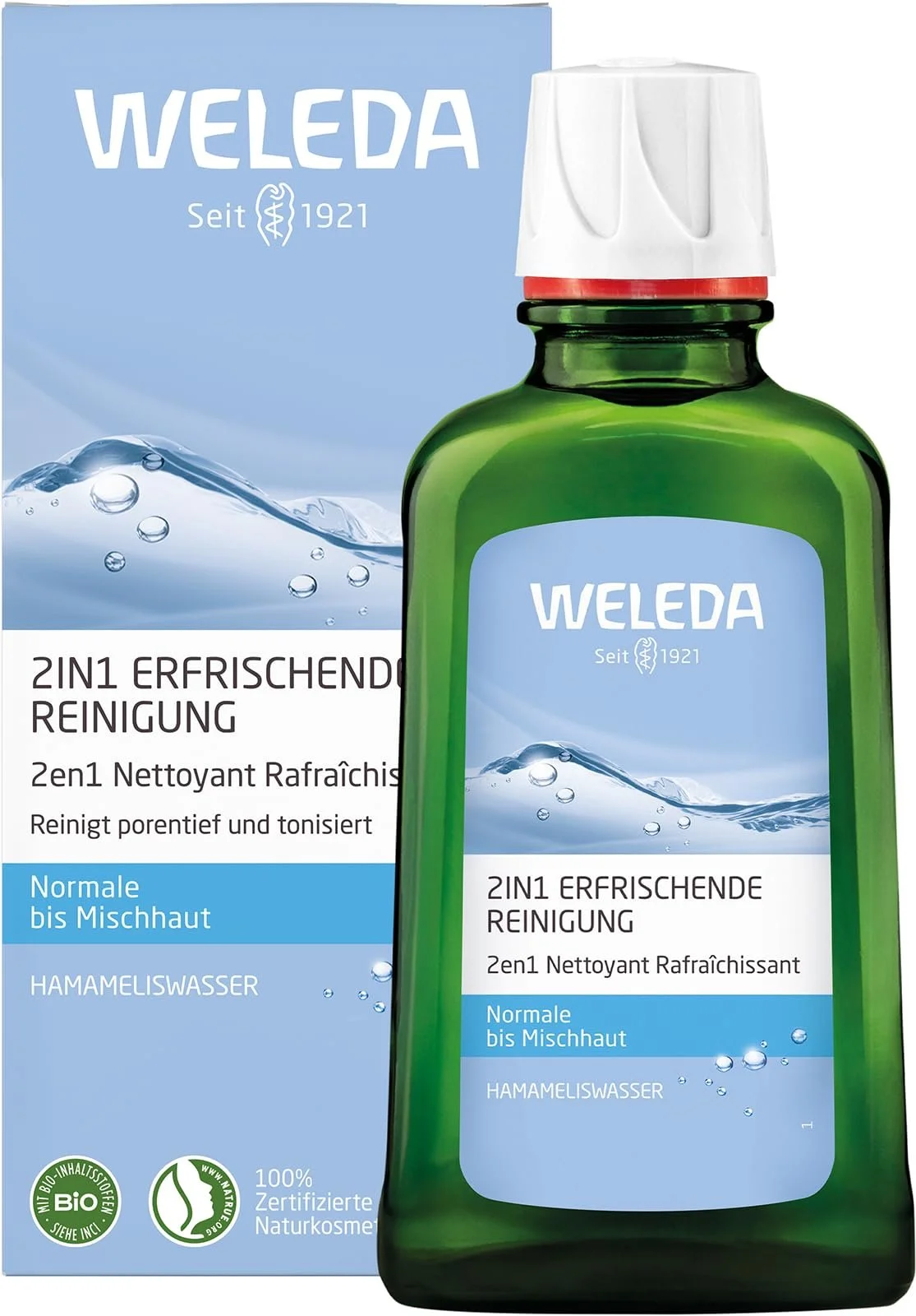 Очищувальний засіб і тонік 2-в-1 Weleda Organic Refreshing 100 мл, фото №1 Очищувальний засіб і тонік 2-в-1 Weleda Organic Refreshing 100 мл, фото №1
