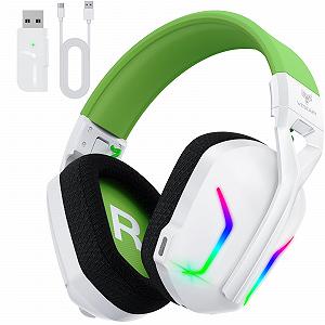 Наушники WESEARY WG1 Bluetooth 2.4GHz Gaming Headset Wireless с микрофоном для PS5/PS4/PC/Switch/Mac Стерео 50 часов с RGB Light - Фото 1