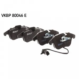 Комплект гальмівних колодок, дискове гальмо SKF VKBP 80046 E для AUDI передня вісь synthetic.ua - Фото 1