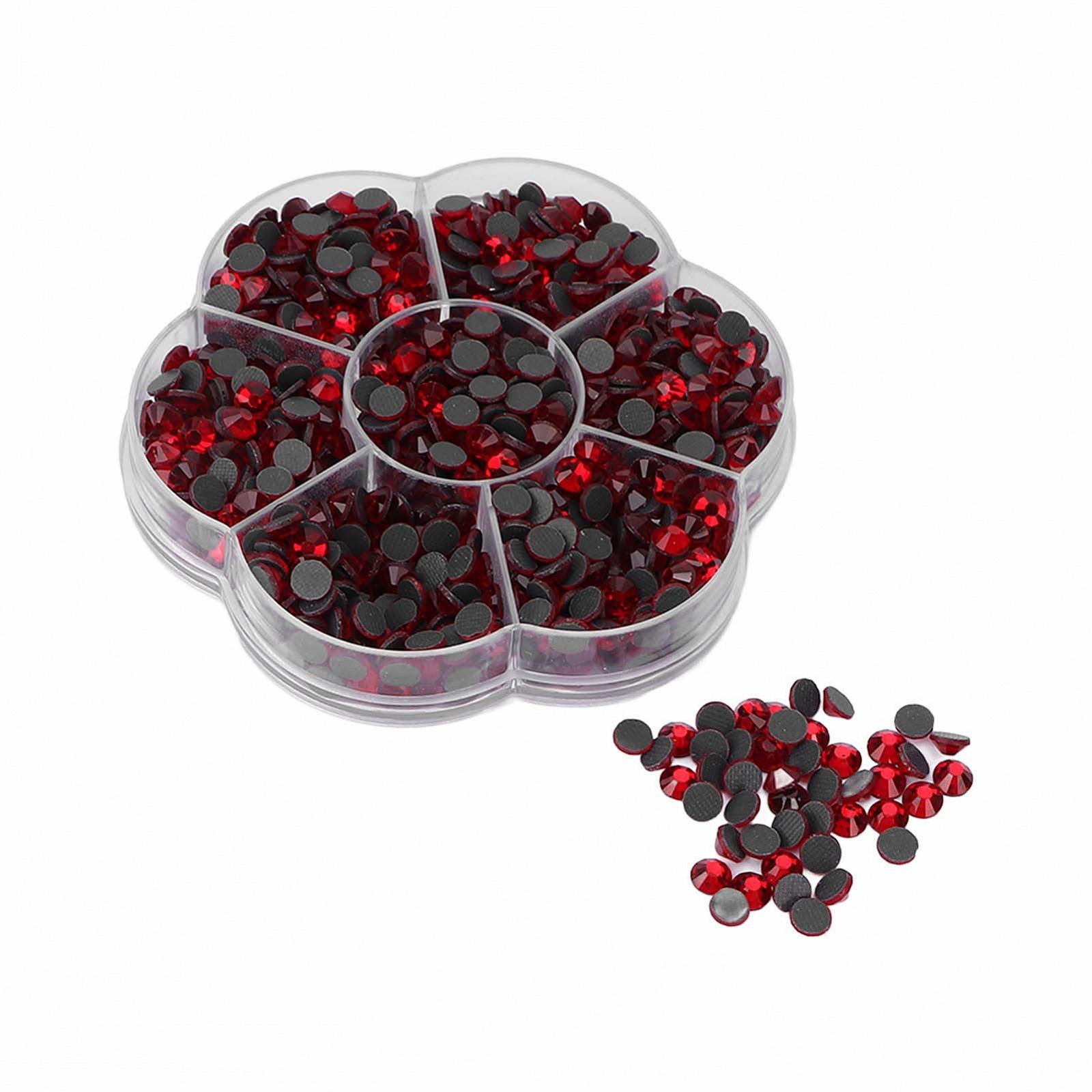 Стрази Плоскі JM201 Каміння Кришталеві для Нігтів, Телефону (Червоний) 1000 штук, фото №7