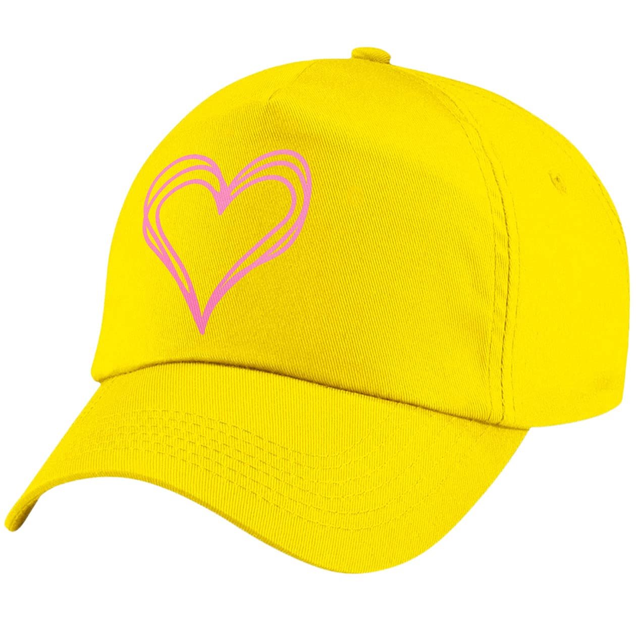 Бейсболка L4 для девочек с сердцем летняя Pink, фото №1