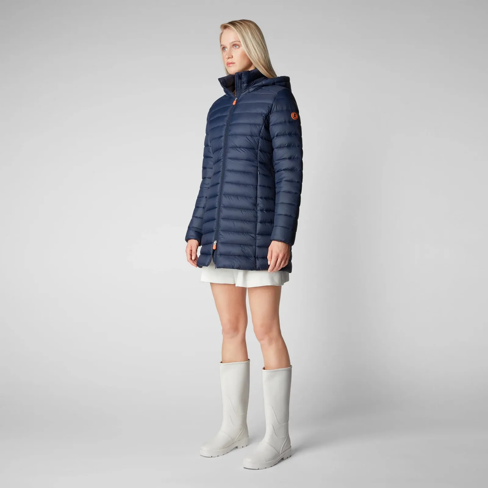 Пальто з капюшоном Save The Duck Carol D47180W Синьо-чорний (90010), фото №3 Пальто з капюшоном Save The Duck Carol D47180W Синьо-чорний (90010), фото №3