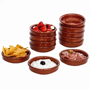 Миска глиняная MamboCat Cazuela Bruno Tonware Набор из 12 штук Диаметр 12 см - Фото 1