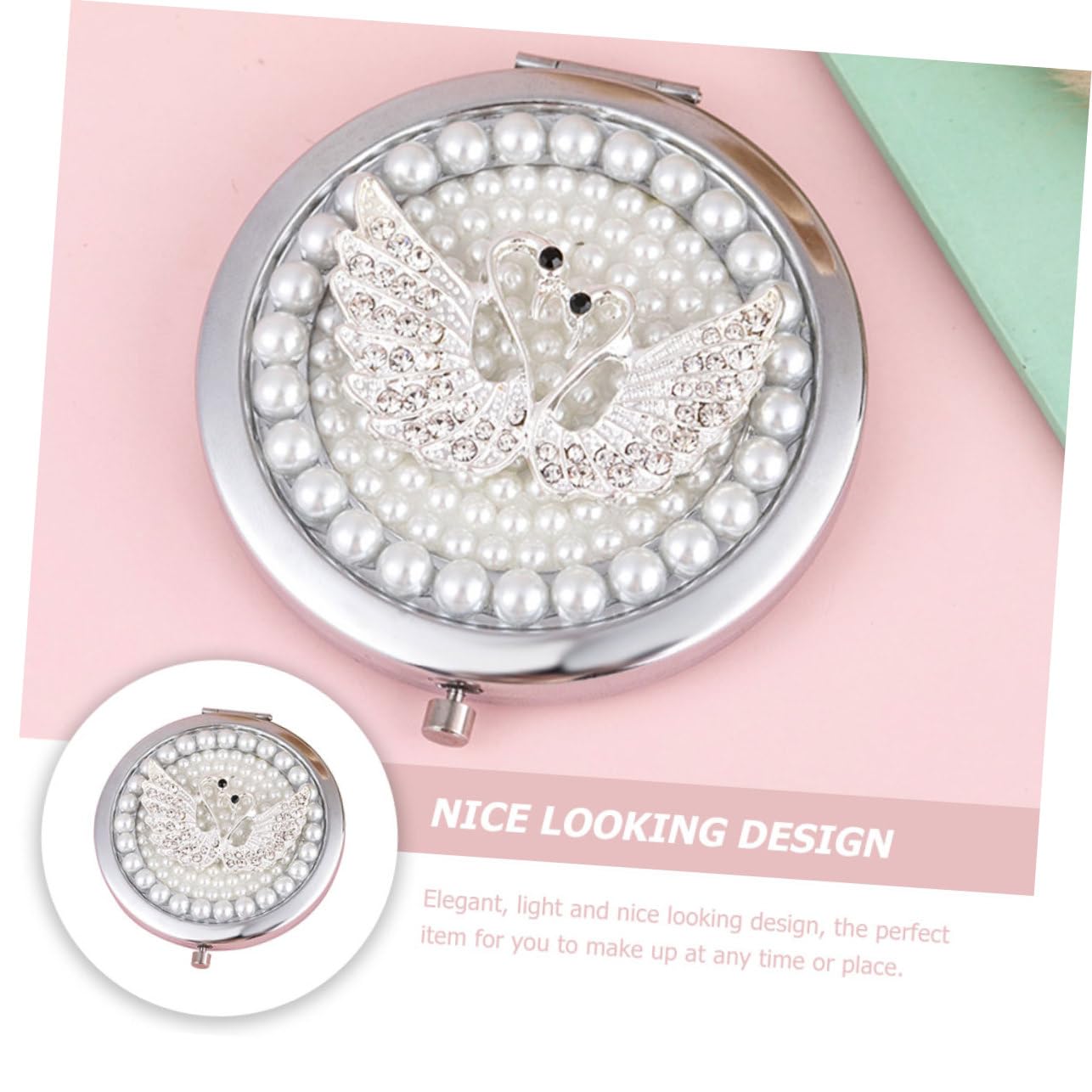 Зеркало Angoily Portable 3 Pieces Карманное Жемчужное Увеличительное, фото №7 Зеркало Angoily Portable 3 Pieces Карманное Жемчужное Увеличительное, фото №7