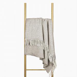 Вовняна Покривало Merino 140 x 200 см - М'яка Покривало з вовни мериноса з 10% кашеміру - Фото 1