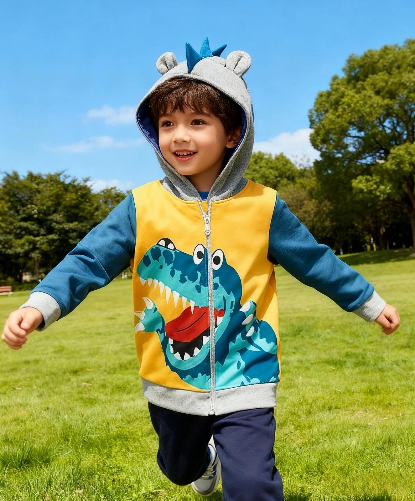 Светр з капюшоном Garsumiss для хлопчиків, динозавр, пуловер, фото №7