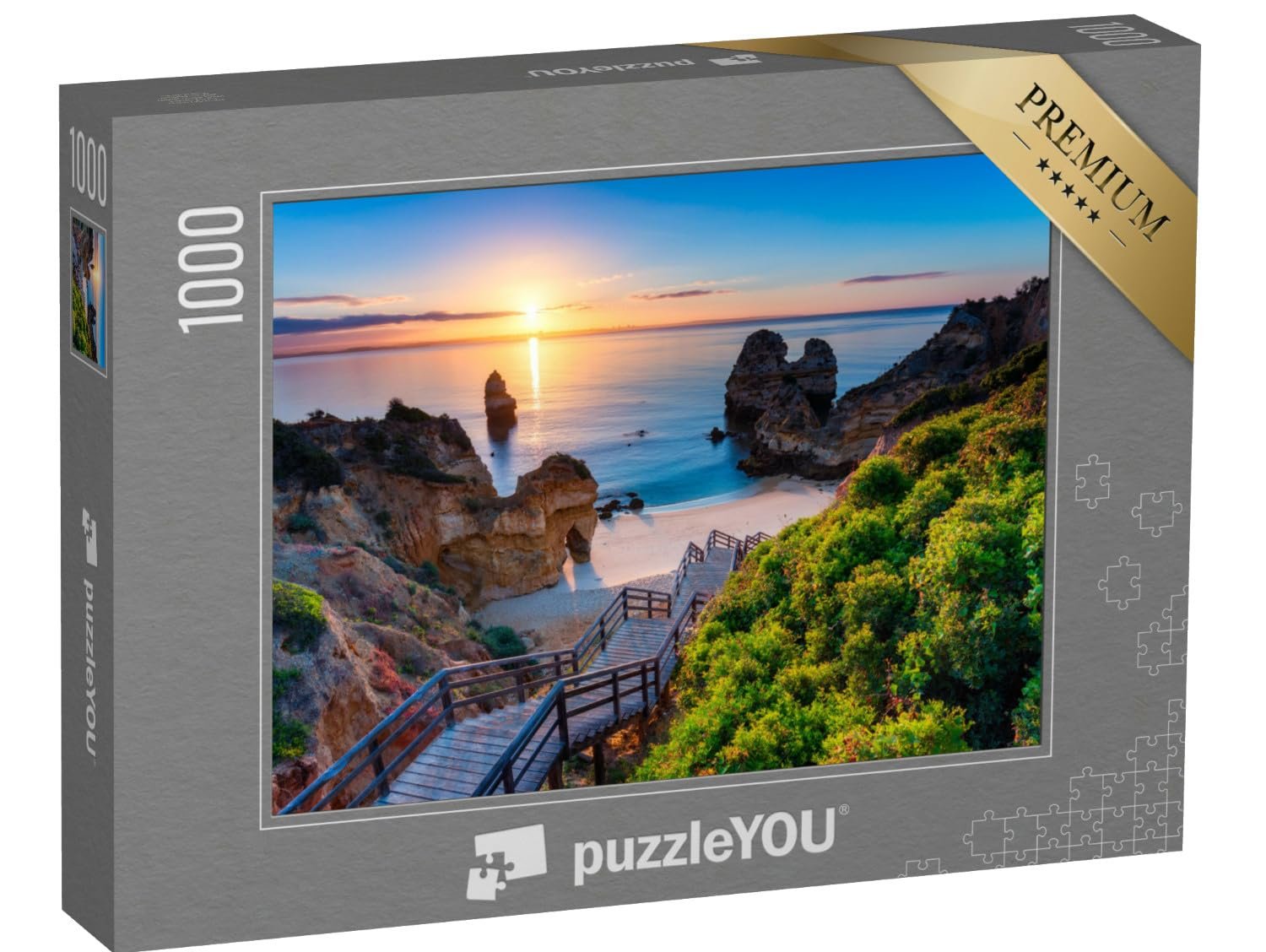 Пазл puzzleYOU Jigsaw Puzzle Collection Portugal Путь к пляжу Камило в Алгарве, Португалия 1000 деталей, фото №1