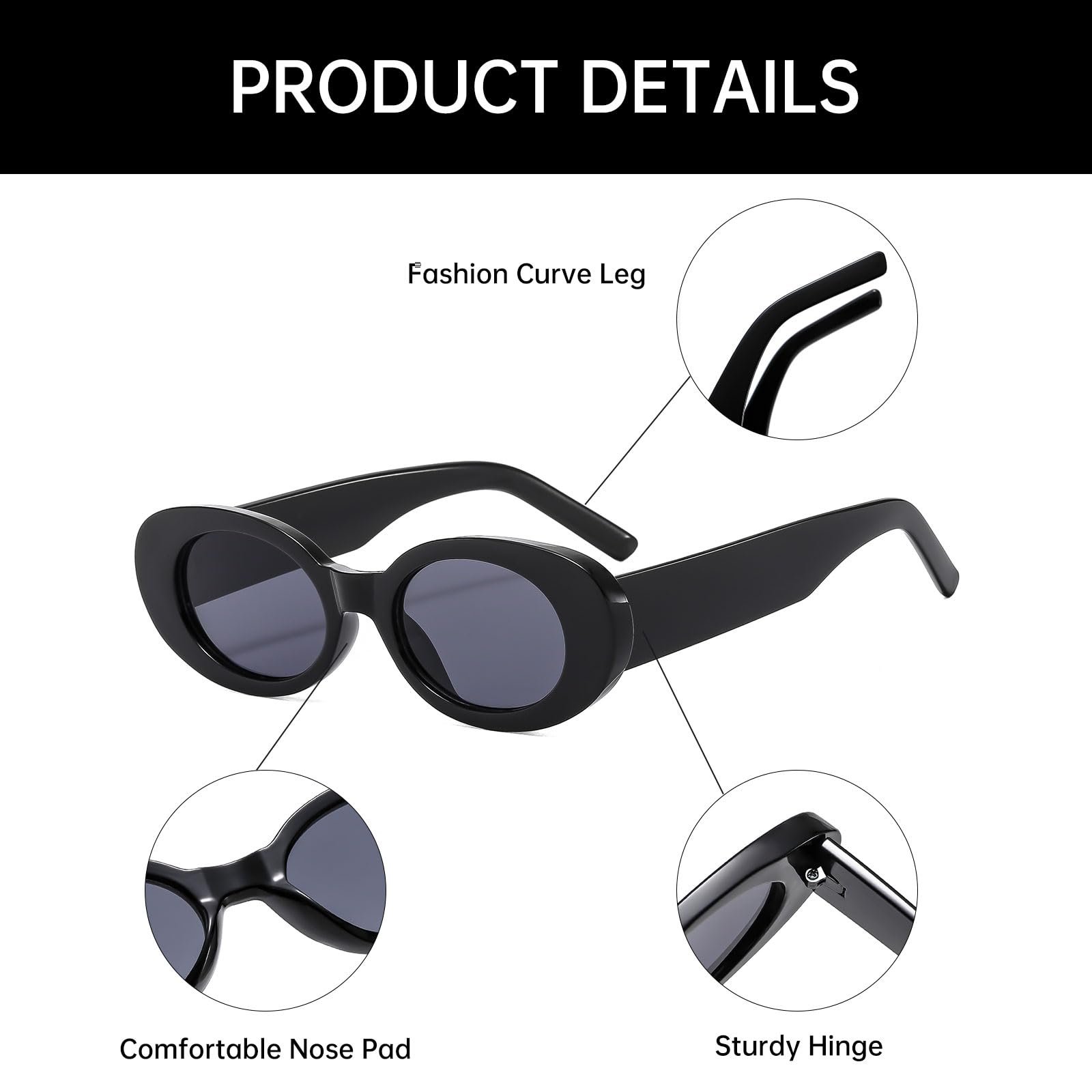 Сонцезахисні окуляри Круглі YAMEIZE Вінтажні Стильні для Чоловіків та Жінок UV400, фото №5