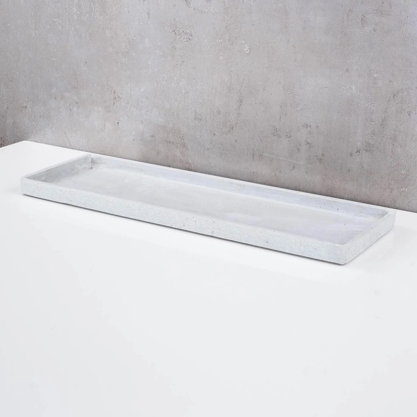 Декоративний піднос Прямокутний Сірий Бетонний вигляд 44 см, фото №5