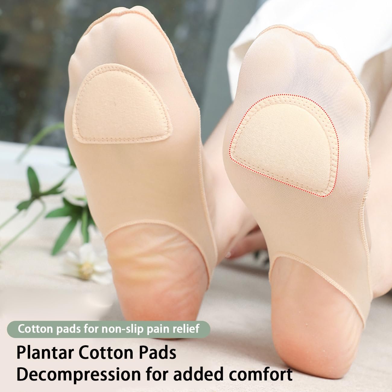 9 пар невидимых дышащих носков-невидимок, полуносков, невидимых нескользящих шелковых носков, нескользящих носков до щиколотки для лоферов и туфель на высоких каблуках, фото №3