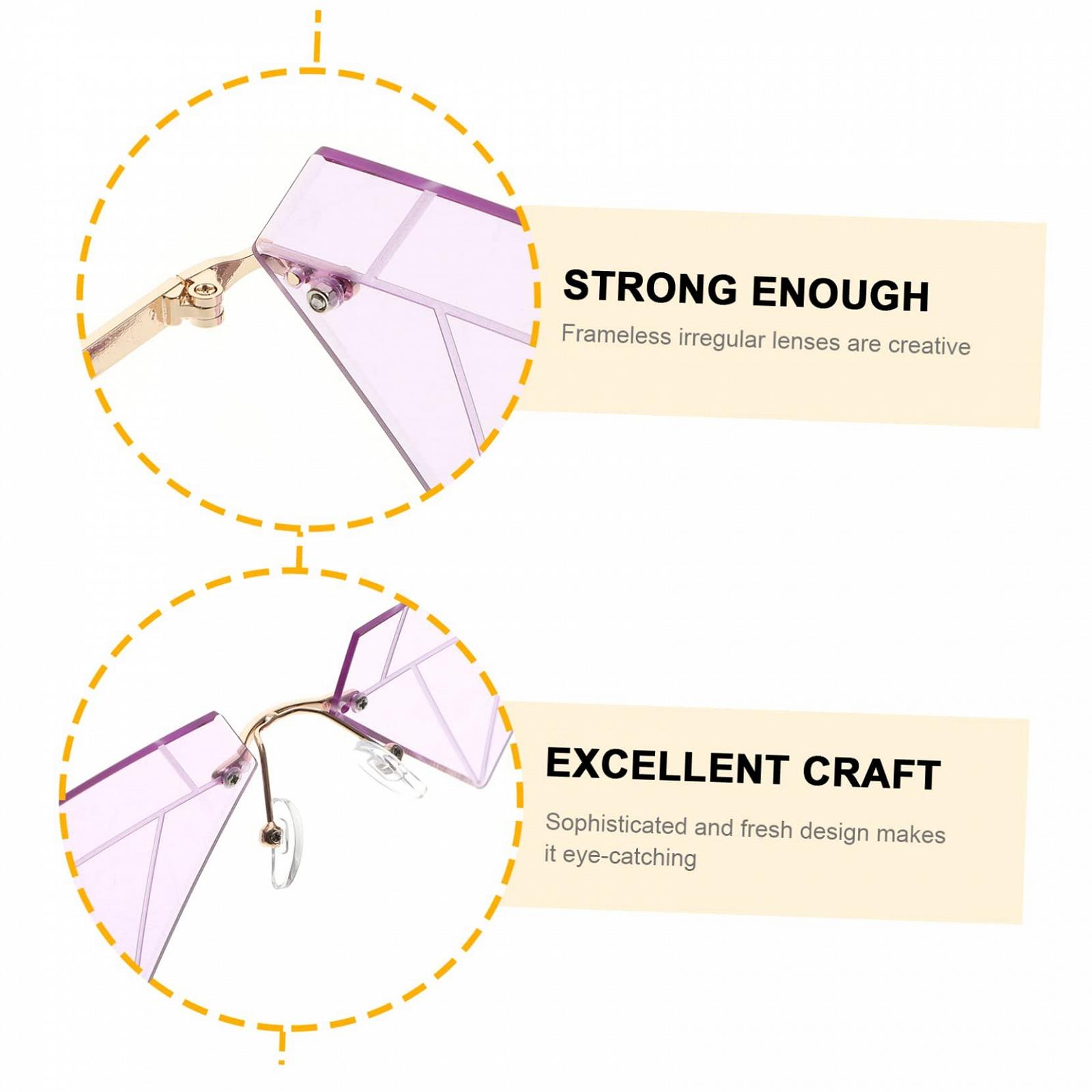 Сонцезахисні окуляри Діамант VALICLUD Фіолетовий (3 пари), фото №4