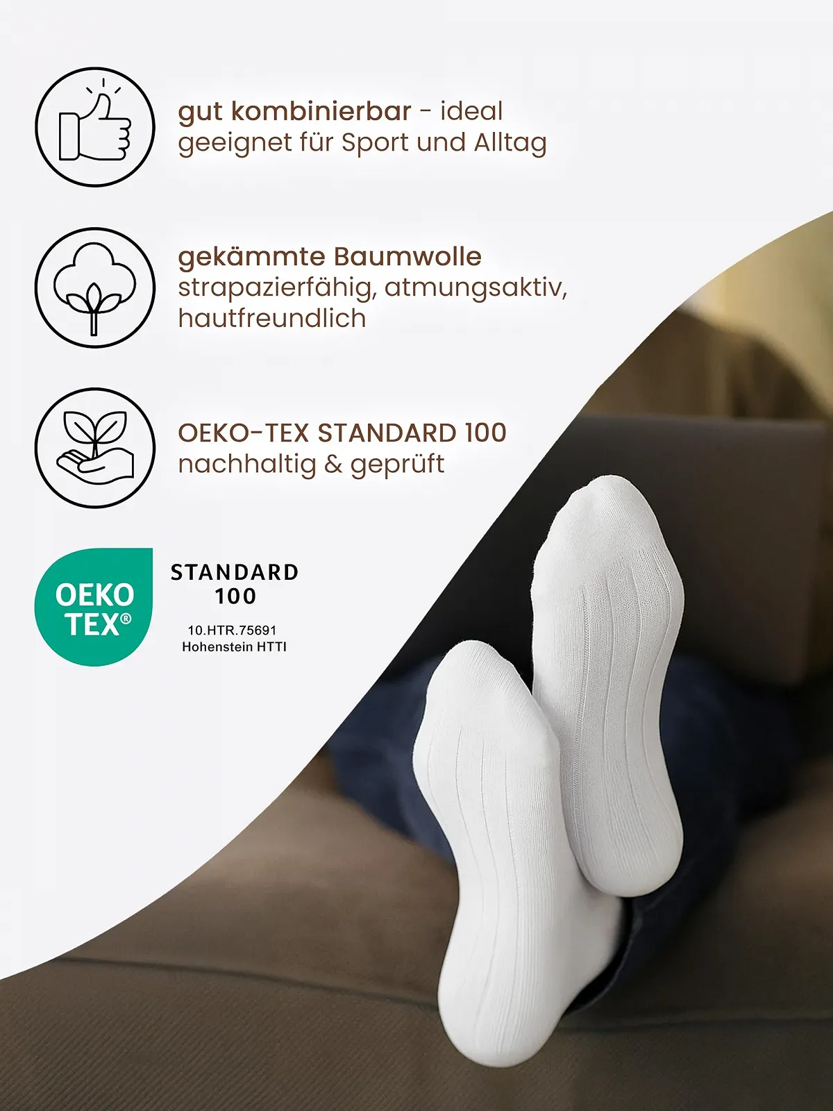 Шкарпетки спортивні Cotton Prime Trainer (10 пар) Жіночі, фото №6