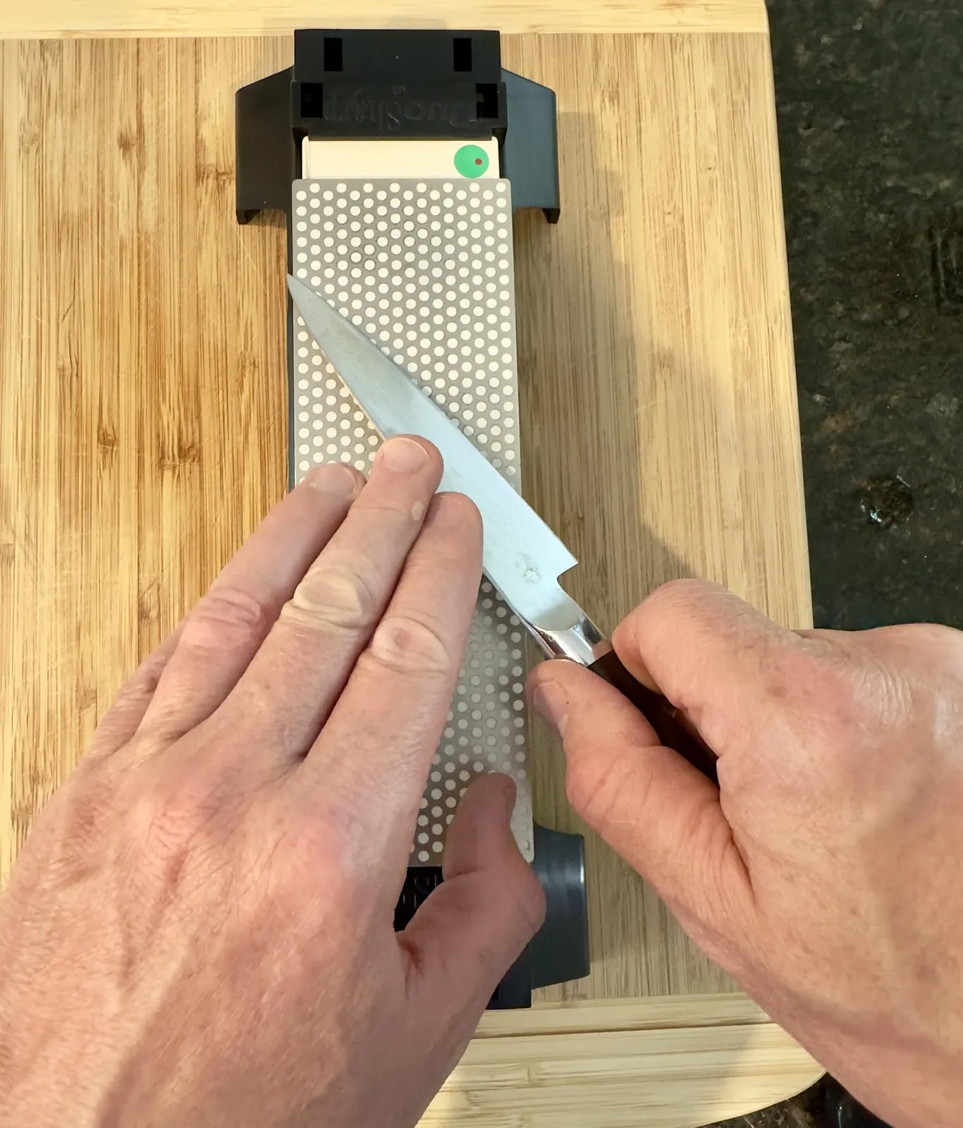 Точильный камень DMT DuoSharp W8EF-H-WB 8 дюймов экстра-мелкий с твердым покрытием и подставкой прозрачный, фото №5