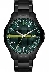 Мужские аналоговые часы Armani Exchange 32024646, черные, браслет - Фото 1