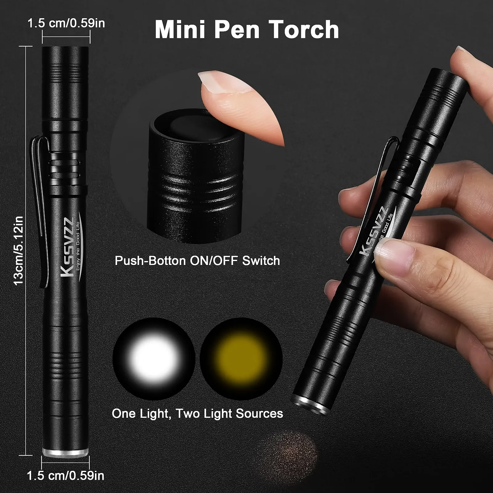 Світлодіодний ліхтар USB C акумуляторний, 500 000 люмен, надзвичайно яскравий, міцний тактичний з 5 режимами освітлення, водонепроникний IPX7 для кемпінгу, активного відпочинку, надзвичайних ситуацій, фото №9