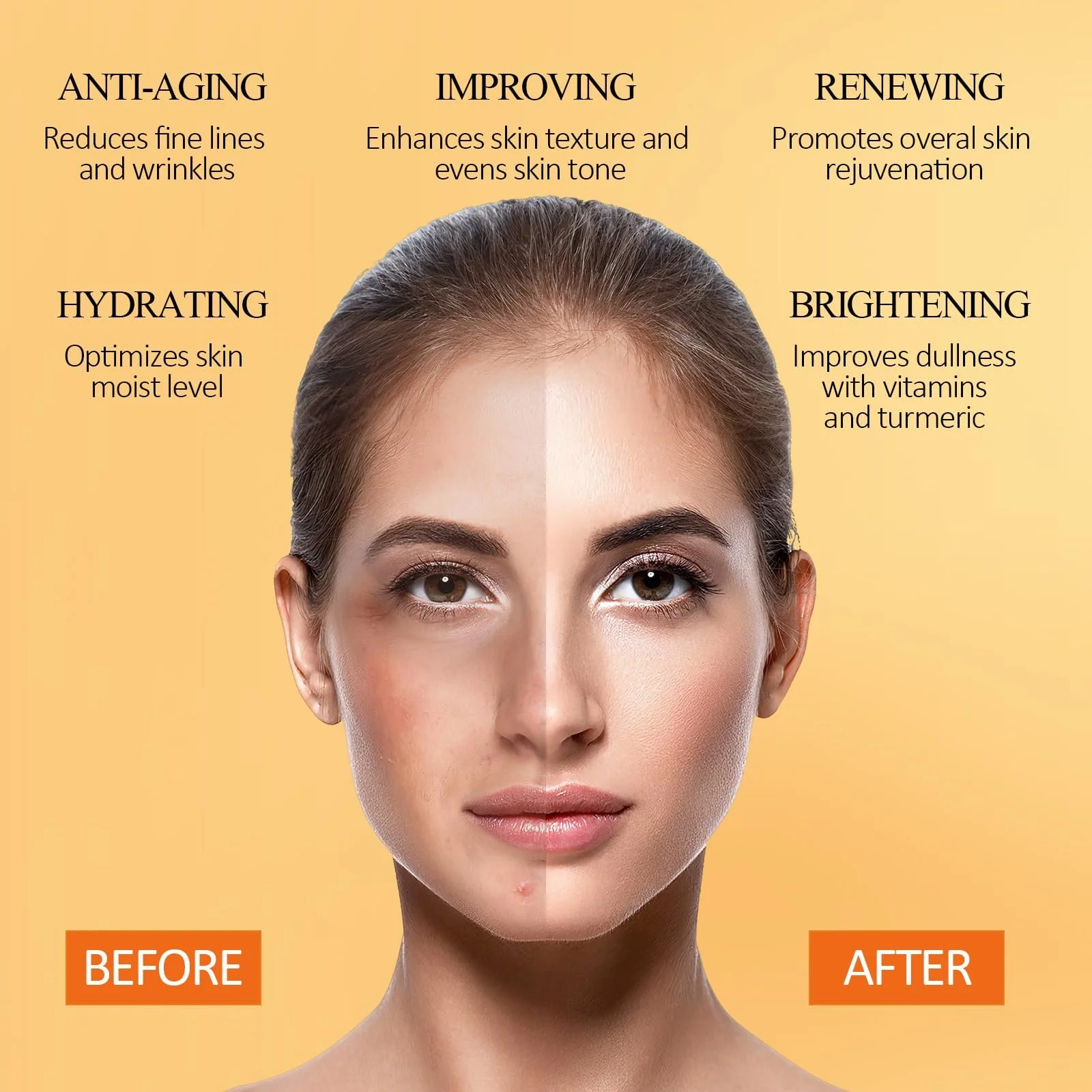 Маска Глина Вітамін C SHVYOG з глиною каоліну та куркумою для темних плям, маска для обличчя для контролю акне, фото №5