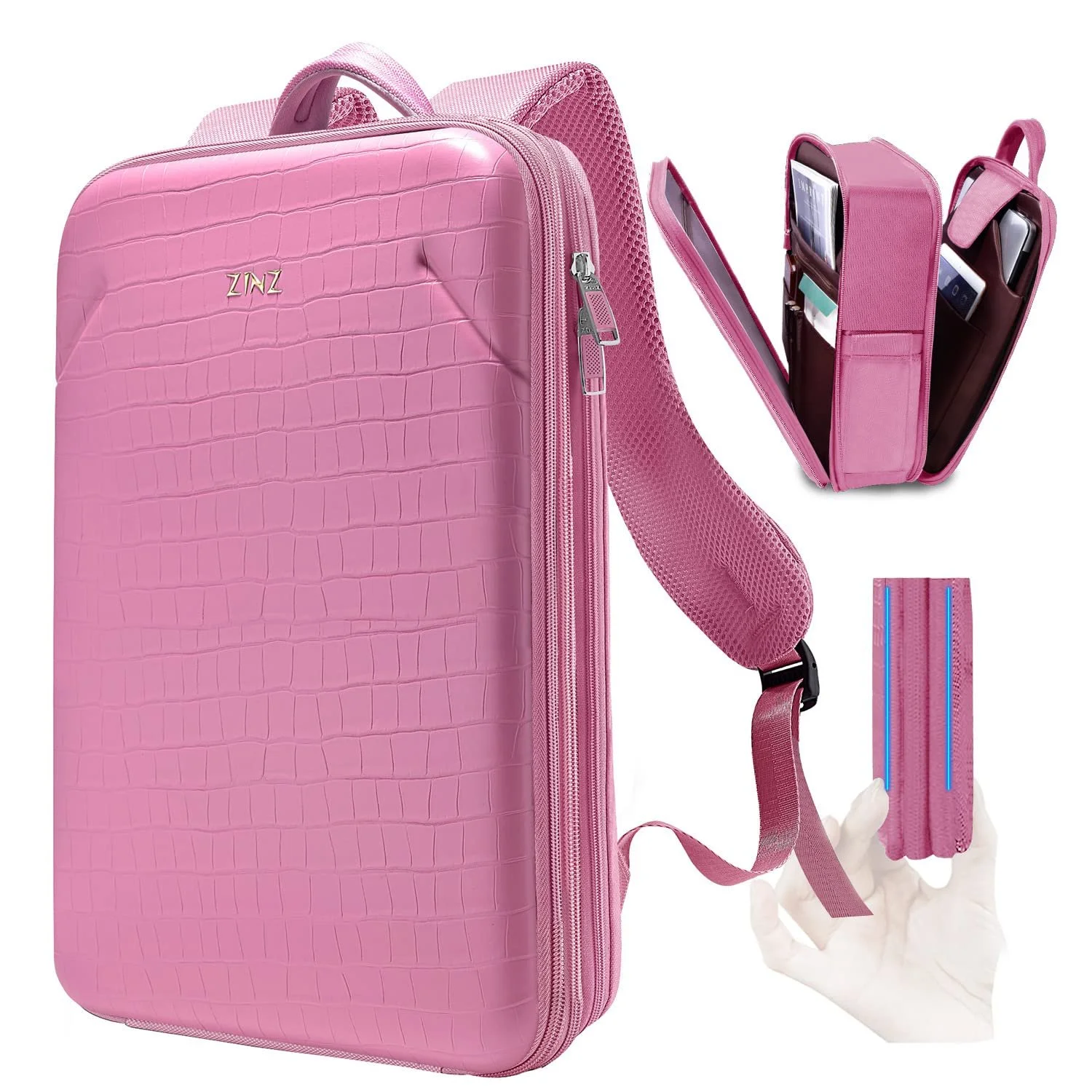 Рюкзак для ноутбука ZINZ Slim P02K01 15.6 дюйма змінна місткість водостійкий, фото №1