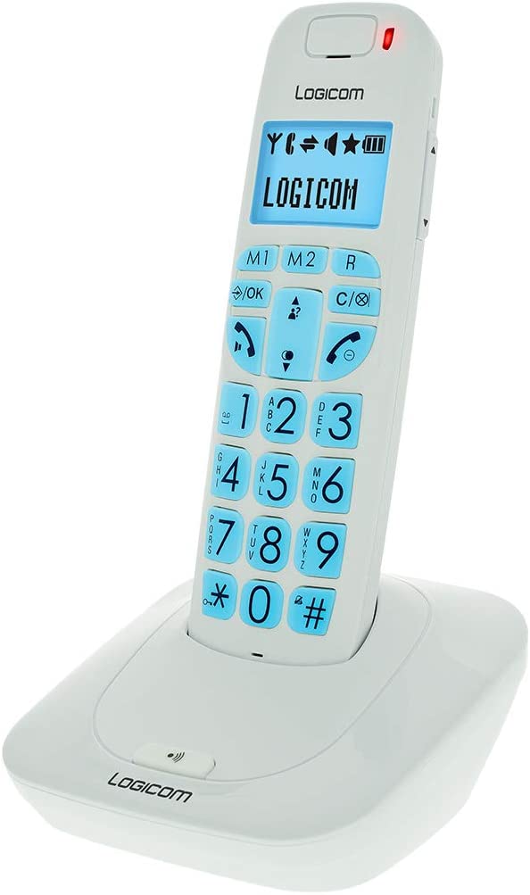 Стаціонарний безпровідний телефон Logicom Confort 150 Solo Білий, фото №1