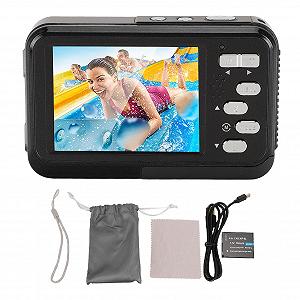 Екшн-камера Denash 4K Водонепроникна 48 MP Auto Focus з двома екранами Чорна - Фото 1