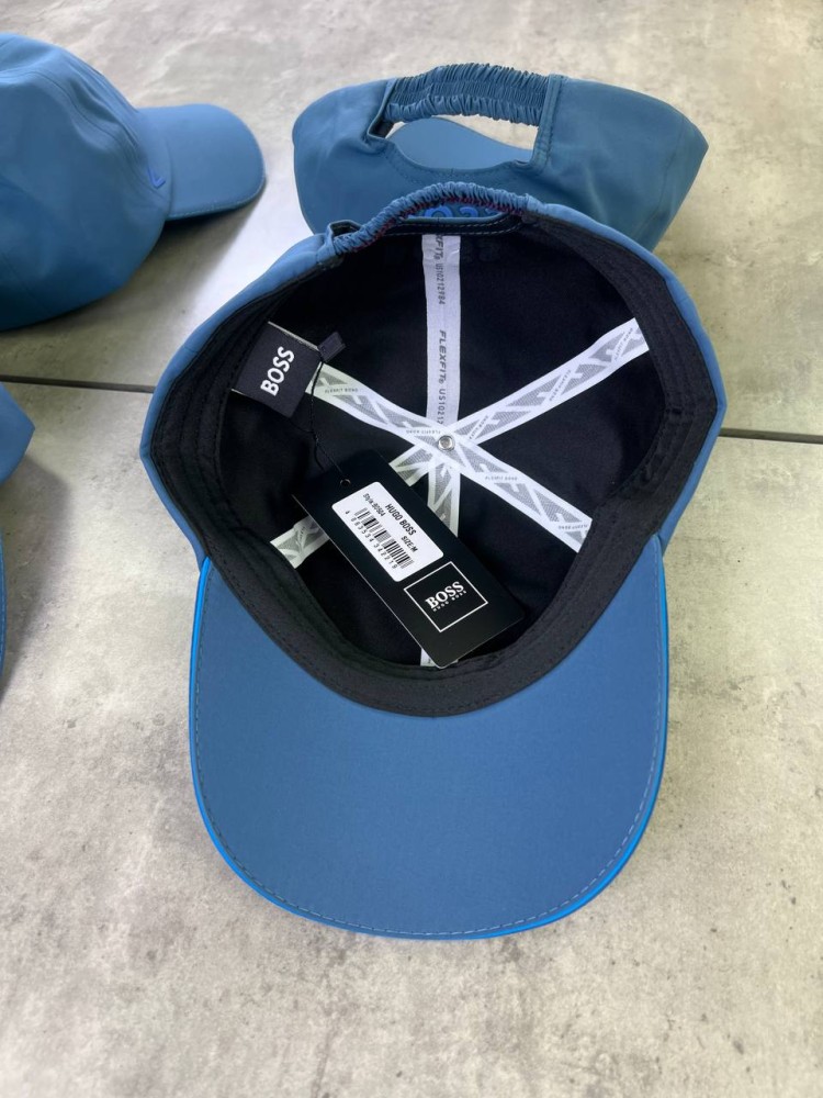 Кепка Boss блакитна лого V gu599, фото №6