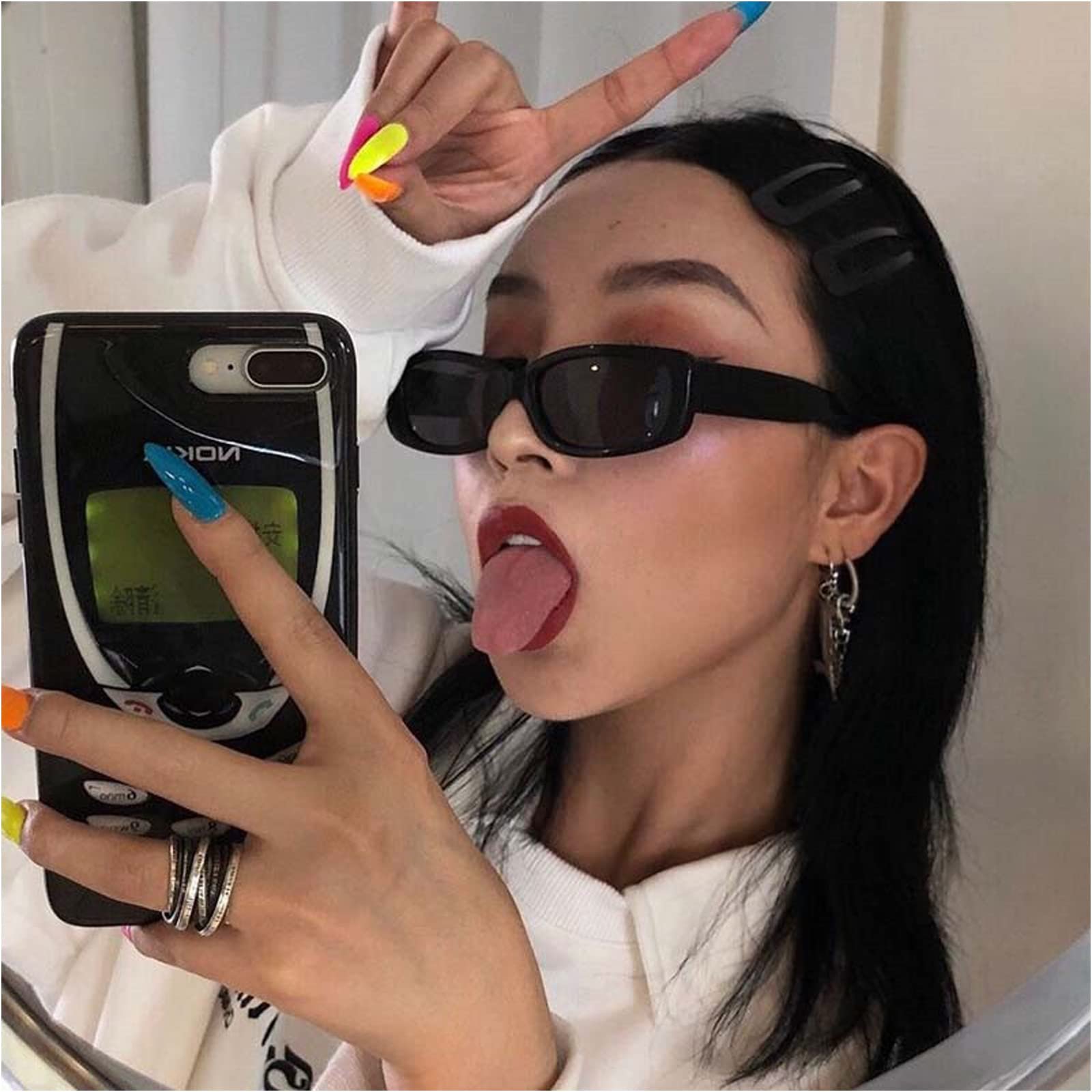 Сонцезахисні окуляри MG.Haus Вінтажні Прямокутні 90-х Ретро Вузькі UV400-захист, фото №5 Сонцезахисні окуляри MG.Haus Вінтажні Прямокутні 90-х Ретро Вузькі UV400-захист, фото №5