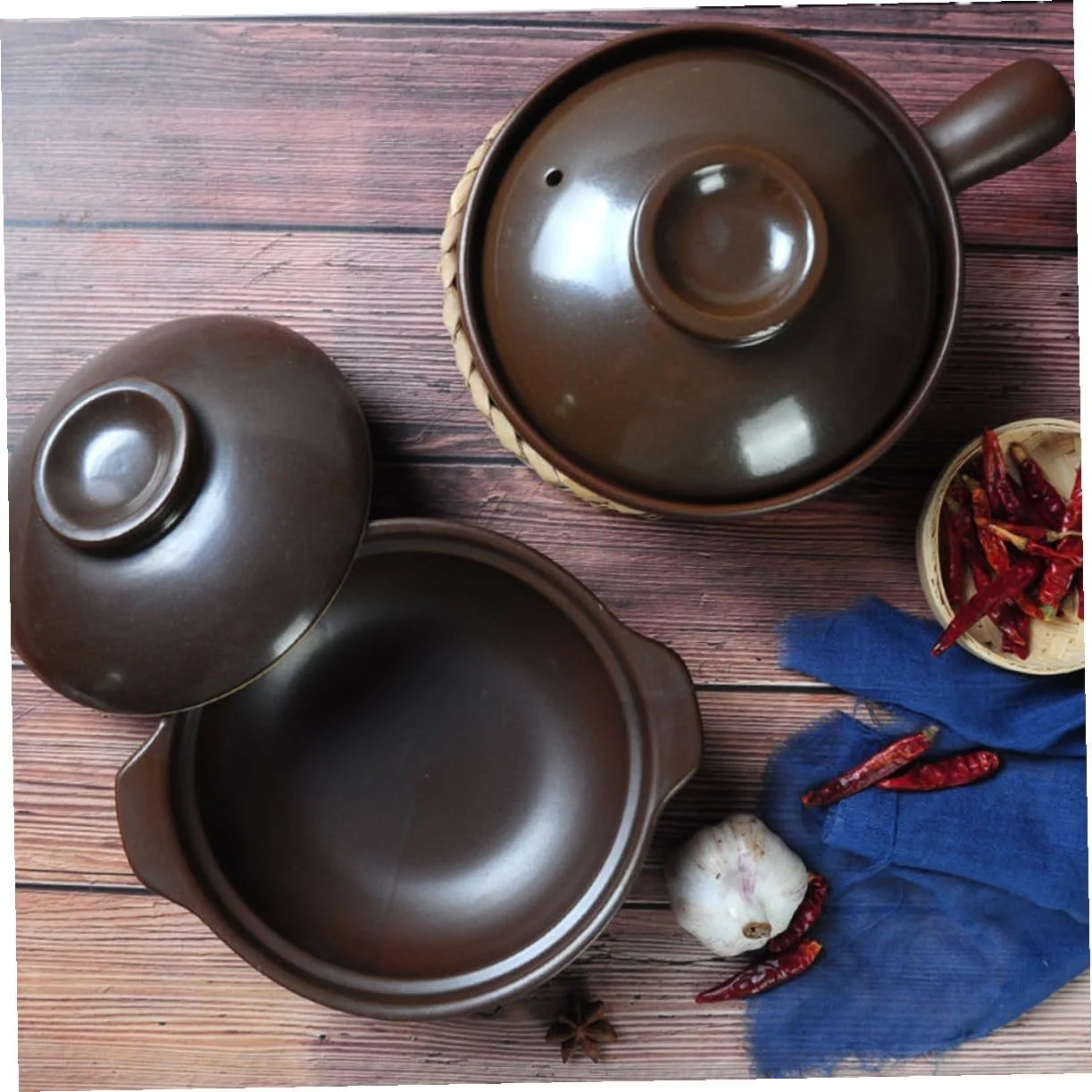 Керамическая кастрюля Toyvian С крышкой Средняя Антипригарная, фото №8