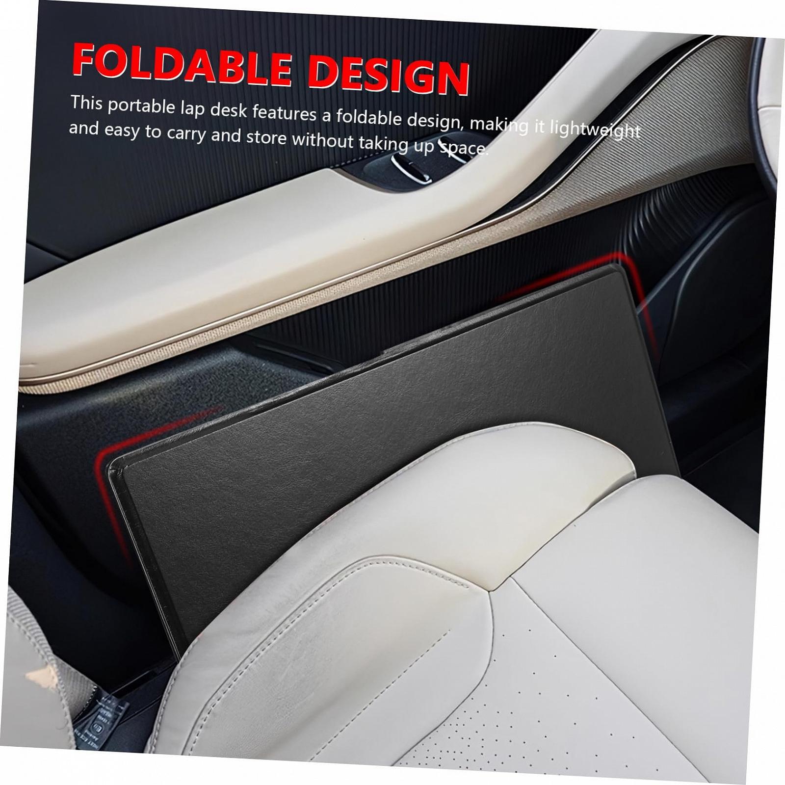 Складной столик для ноутбука Gadpiparty из прочного материала высокой плотности, регулируемый портативный столик для автомобиля, дивана, кровати, удобный для переноски, многофункциональный складной стол-подставка, фото №8