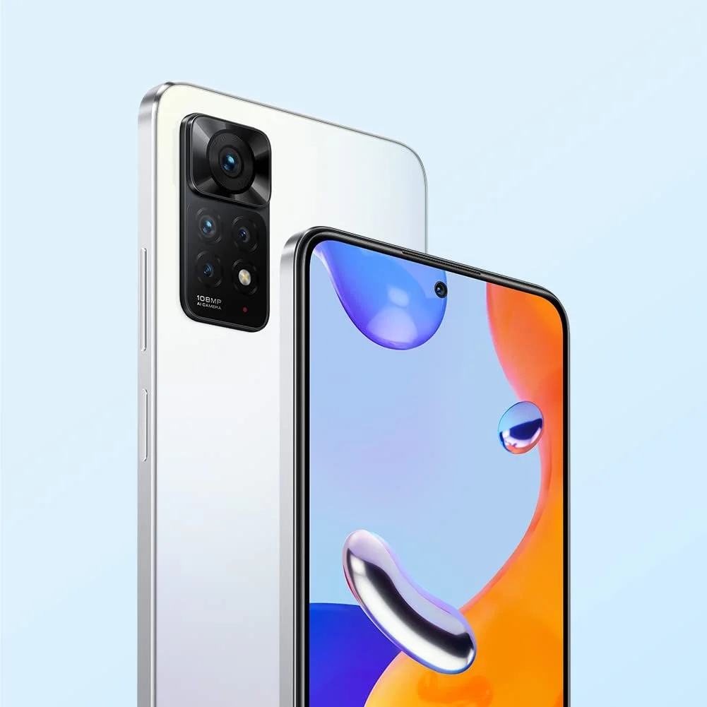 Смартфон Xiaomi Redmi Note 11 Pro з навушниками 6 + 128 GB 6.67 дюйма 120 Гц FHD + AMOLED 67 Вт 108 Мп Polar White, фото №3