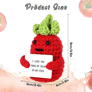 Кукла Вязаная Помидор Позитивный Карточка I Love You Красный 9 см цена на synthetic.ua - Фото 1 Кукла Вязаная Помидор Позитивный Карточка I Love You Красный 9 см synthetic.ua - Фото 1