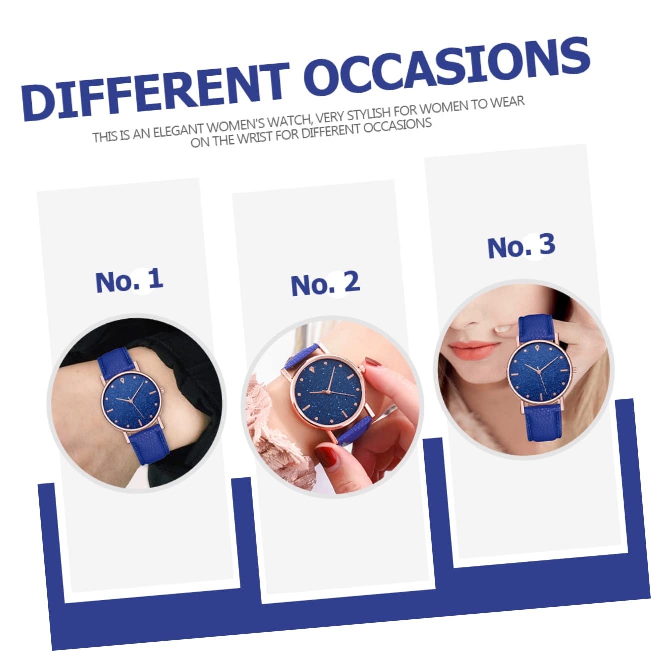 Женские наручные часы Healvian с регулируемым кожаным ремешком, кварцевые часы, точное измерение времени, фото №6