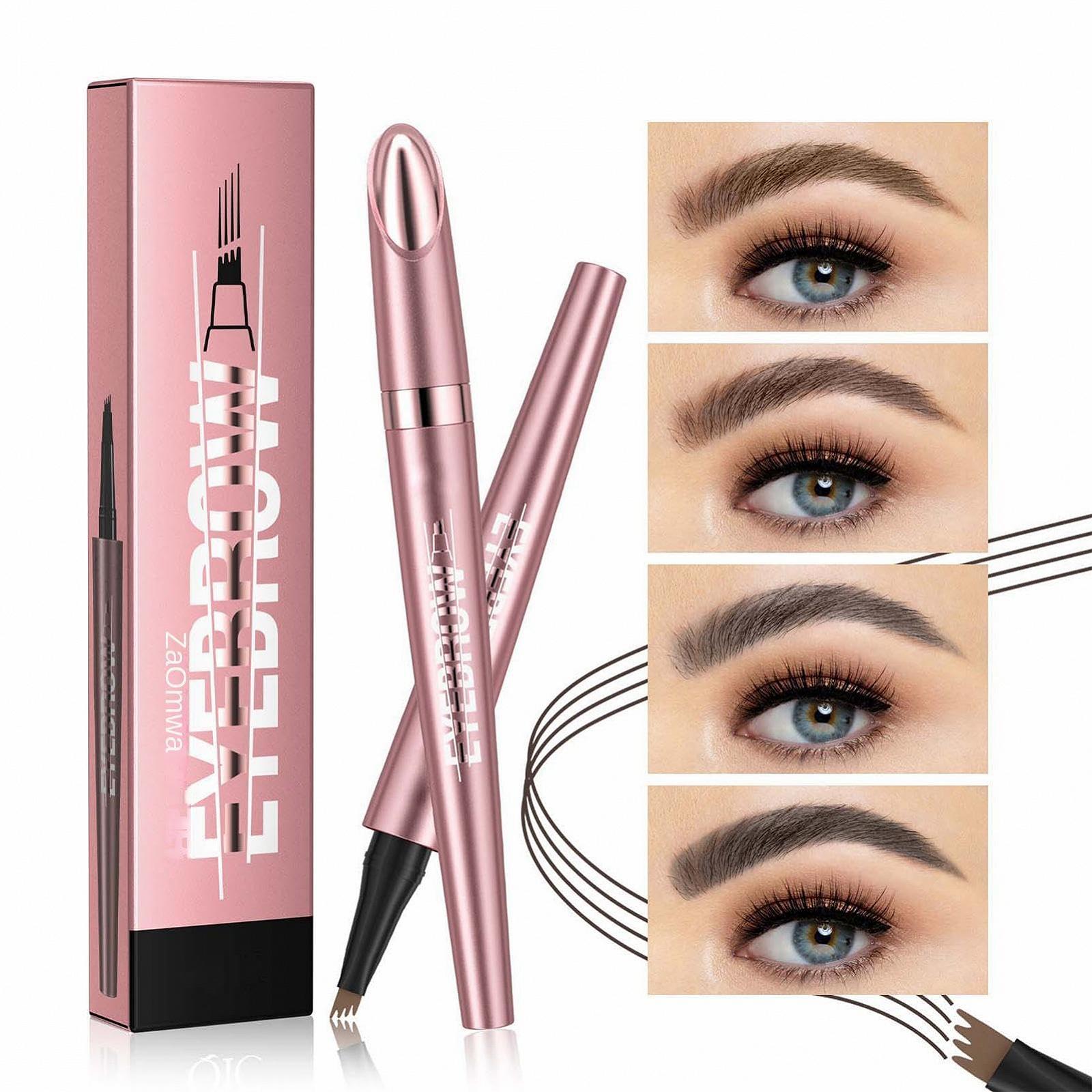 Олівець 3D-Augenbrauen-Microblading Magischer 4-Spitzen-Langlebiger Wasserfester Wischfester Для природного вигляду, фото №4 Олівець 3D-Augenbrauen-Microblading Magischer 4-Spitzen-Langlebiger Wasserfester Wischfester Для природного вигляду, фото №4