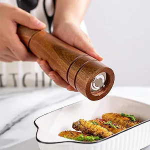 Ручний млин Дерев'яна Млинниця Регульована Грубість з Керамікою для Гриля/Кухонного Декору synthetic.ua - Фото 1