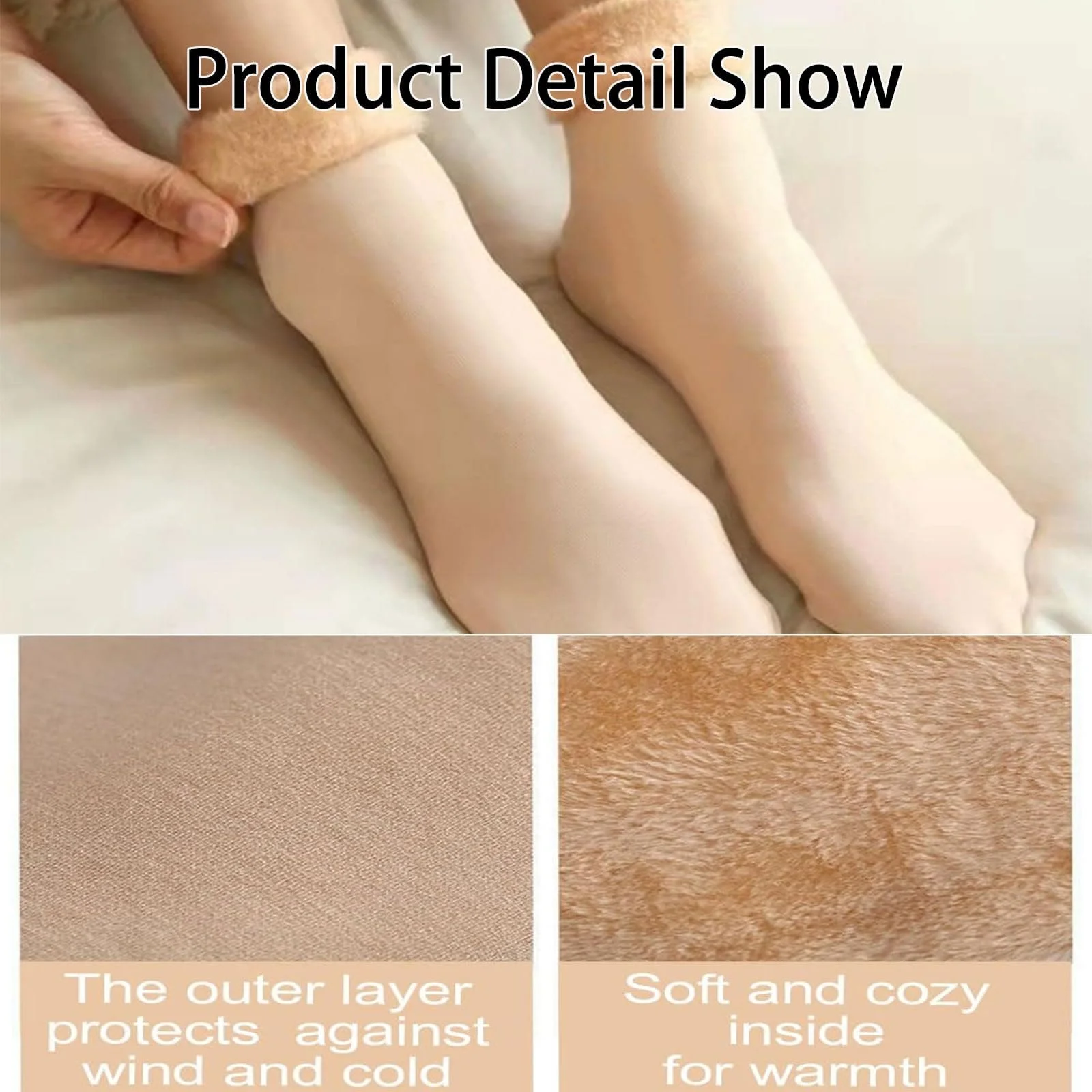 Теплі жіночі шкарпетки, Товсті зимові термошкарпетки, 2 пари, фото №5