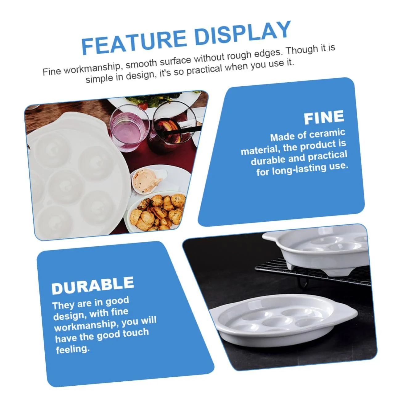 Форма для запікання равликів SOLUSTRE керамічна з ручками 2 шт., фото №3