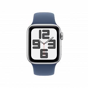 Смарт-годинник Apple Watch SE (2nd Generation) GPS 40мм Алюмінієвий корпус Сріблястий Ремінець Денім (M/L) synthetic.ua - Фото 1