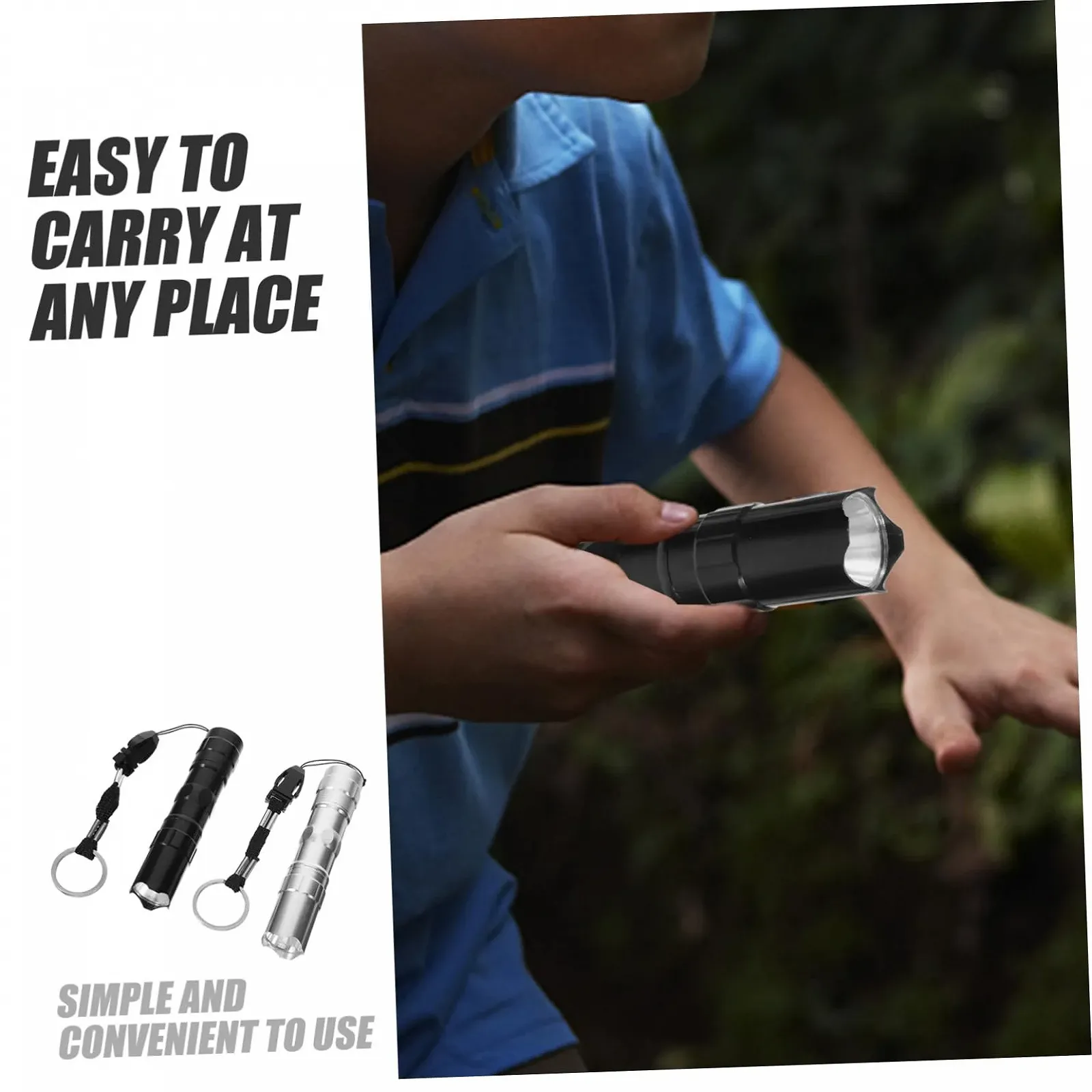 Ліхтарик HOMSFOU Портативний Кемпінговий 2 шт. Алюмінієвий Сплав Корпус, фото №8