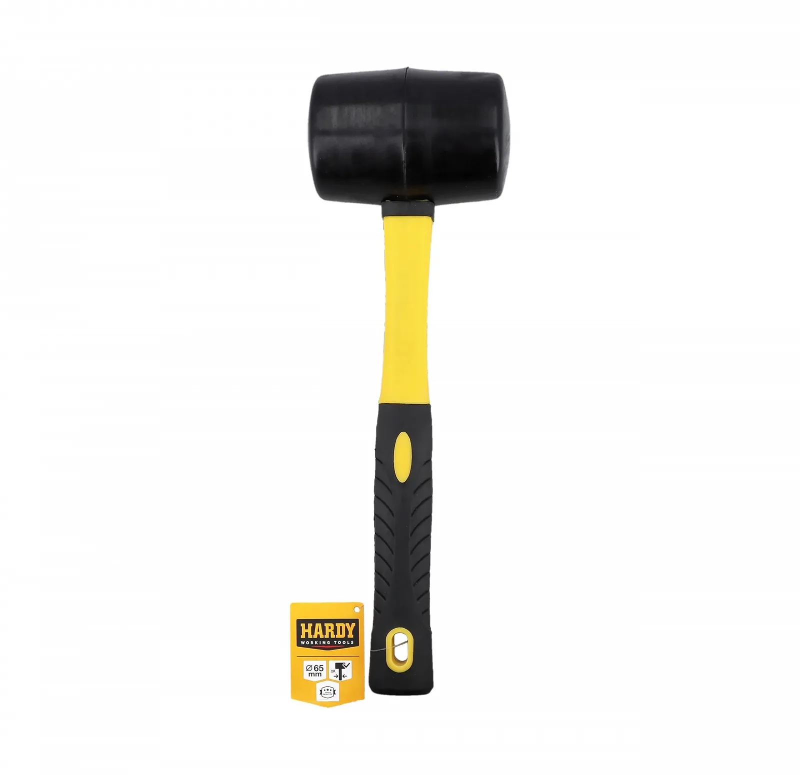 Киянка резиновая Hardy Working Tools 65 мм с двухкомпонентной рукояткой черная, фото №1 Киянка резиновая Hardy Working Tools 65 мм с двухкомпонентной рукояткой черная, фото №1