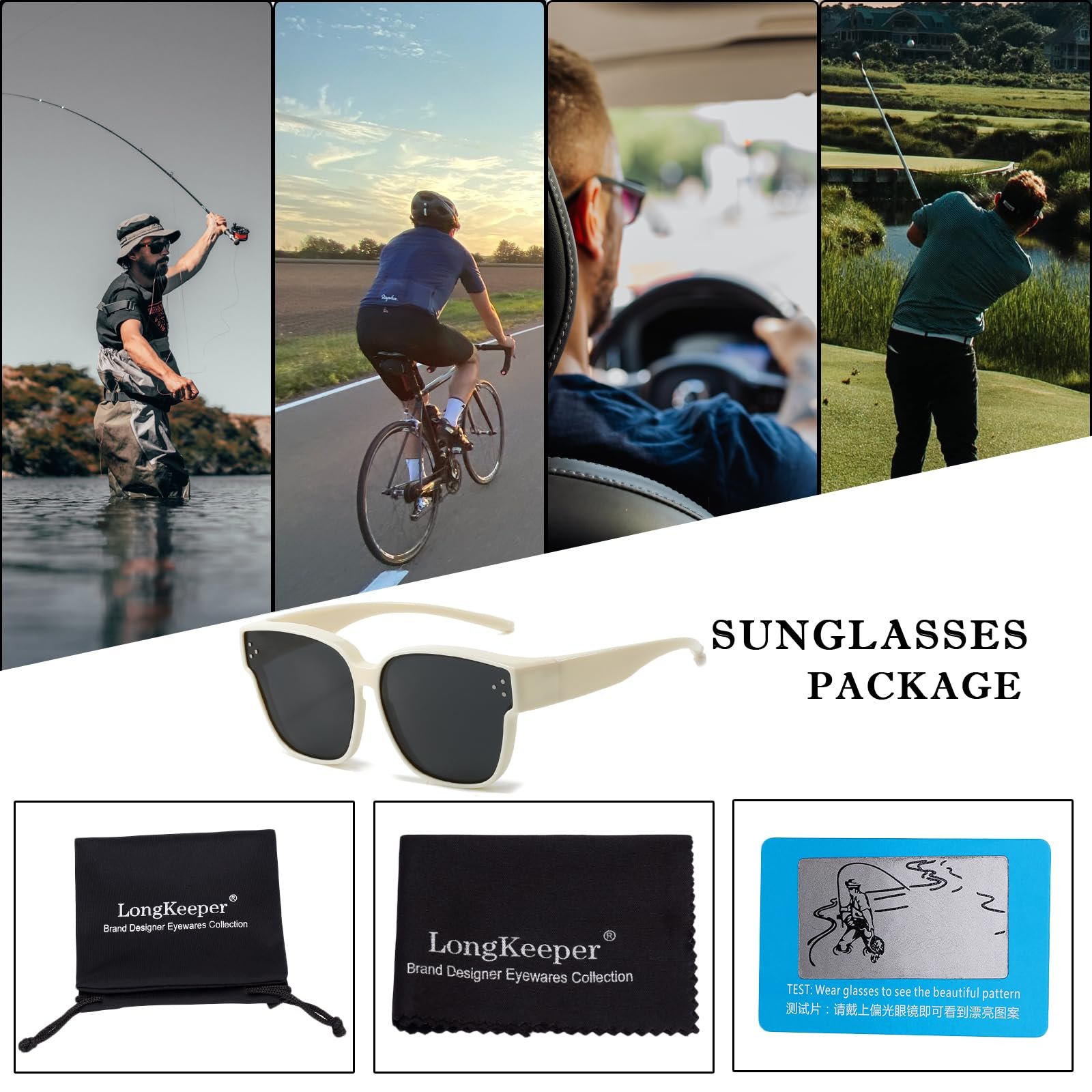 Поляризовані сонцезахисні окуляри Long Keeper для жінок і чоловіків, фото №5