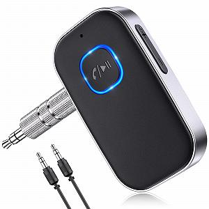 Адаптер Bluetooth 5.3 Glangeh, 3,5 мм Aux, с шумоподавлением, 16 часов в режиме ожидания, для автомобильной аудиосистемы, наушников, динамиков, стереоусилителей - Фото 1