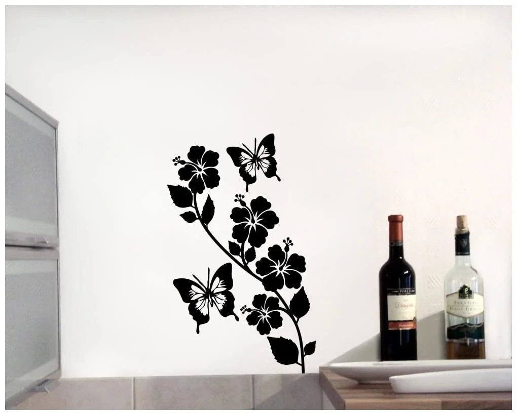 Наклейка на стену Samunshi Short 19 x 30 см черная, фото №2