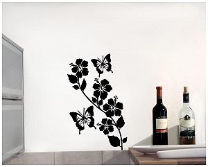 Наклейка на стіну Samunshi Short 19 x 30 см чорна synthetic.ua - Фото 1