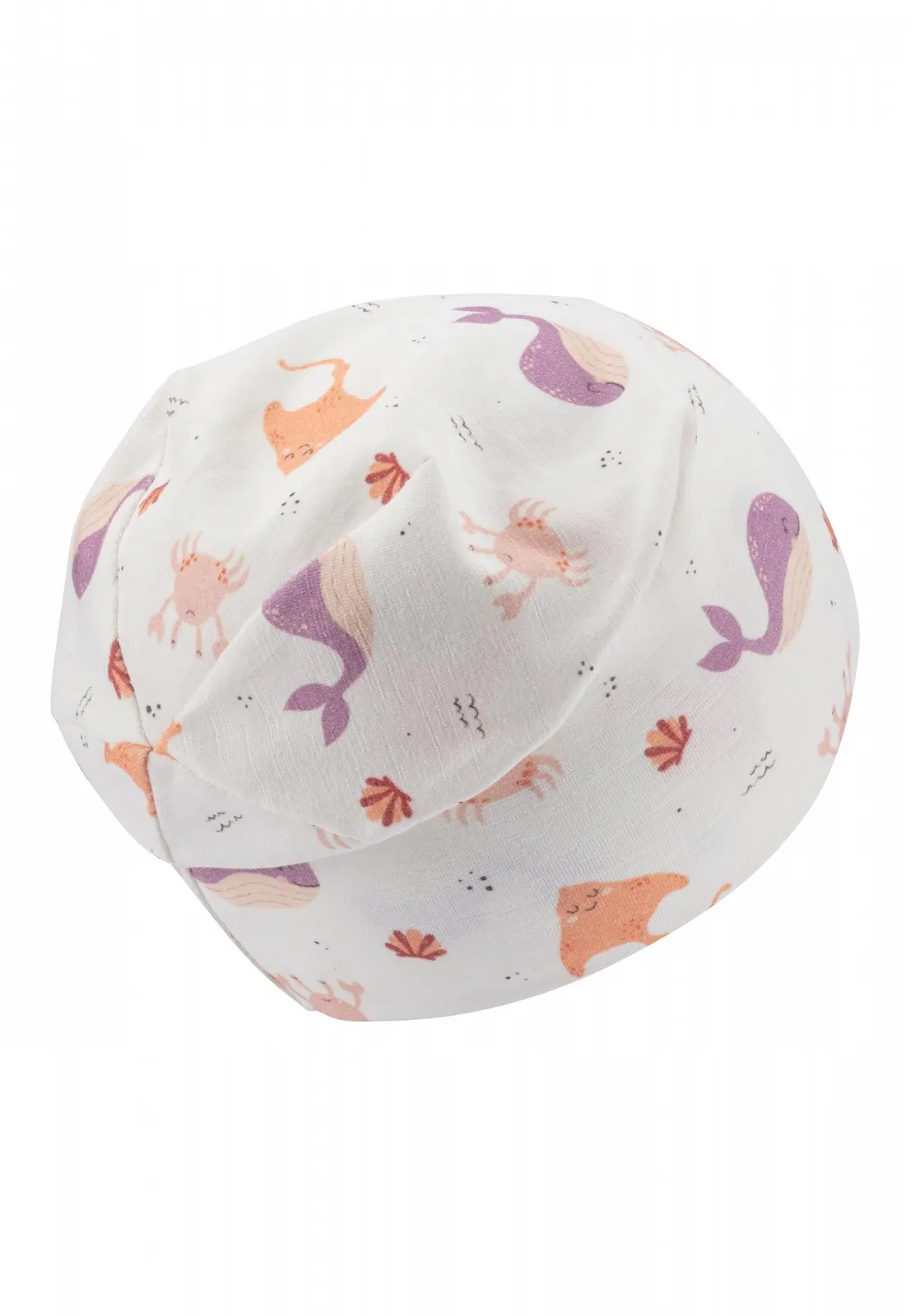 Шапка Sterntaler Underwater из мягкого пламенного джерси с принтом морских животных, фото №2 Шапка Sterntaler Underwater из мягкого пламенного джерси с принтом морских животных, фото №2