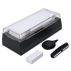 Точильний камінь Wakoli 1000/4000 корунд з аксесуарами в кейсі - Фото 1