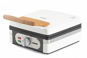 Вафельница DOMO DO9274W, для бельгийских вафель, двойная, 1400 Вт, порошково-белая - Фото 1