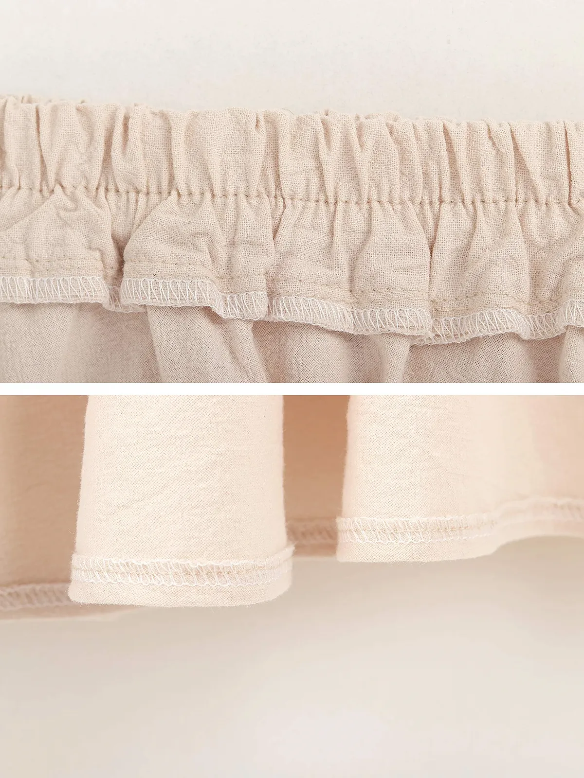 Жіноча Спідниця-максі Льняна Однотонна з Бічними Кишенями Еластична Талія, фото №4