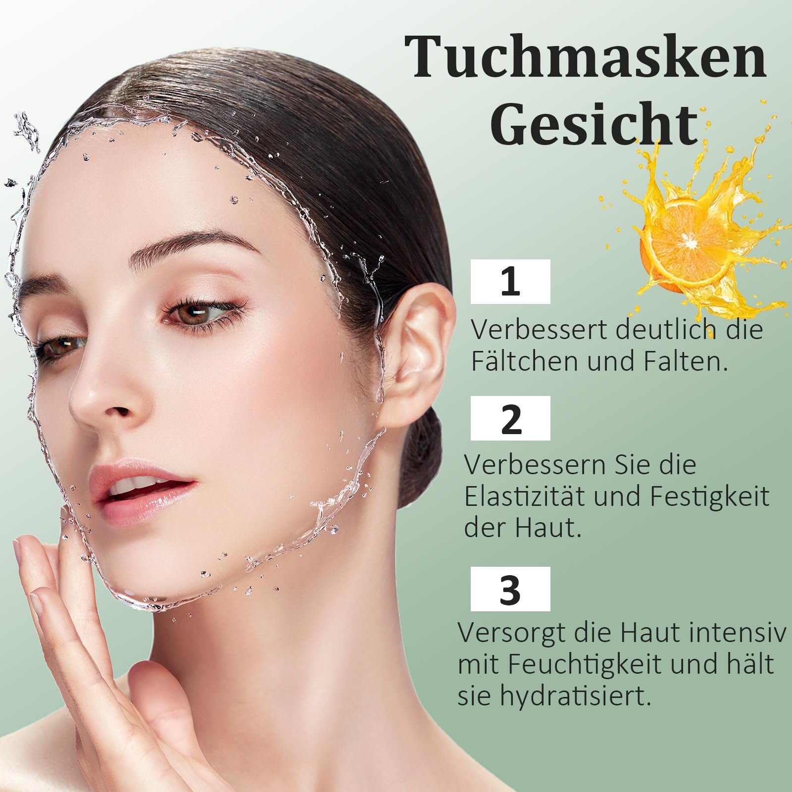 Маска для обличчя Soleneva, набір з 6 штук, заспокійлива, зволожуюча, фото №3