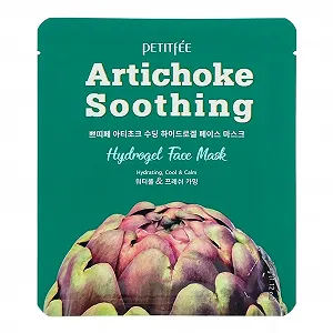 Маска для лица гидрогелевая PETITFEE Artichoke успокаивающая 1 x 32 г - Фото 1