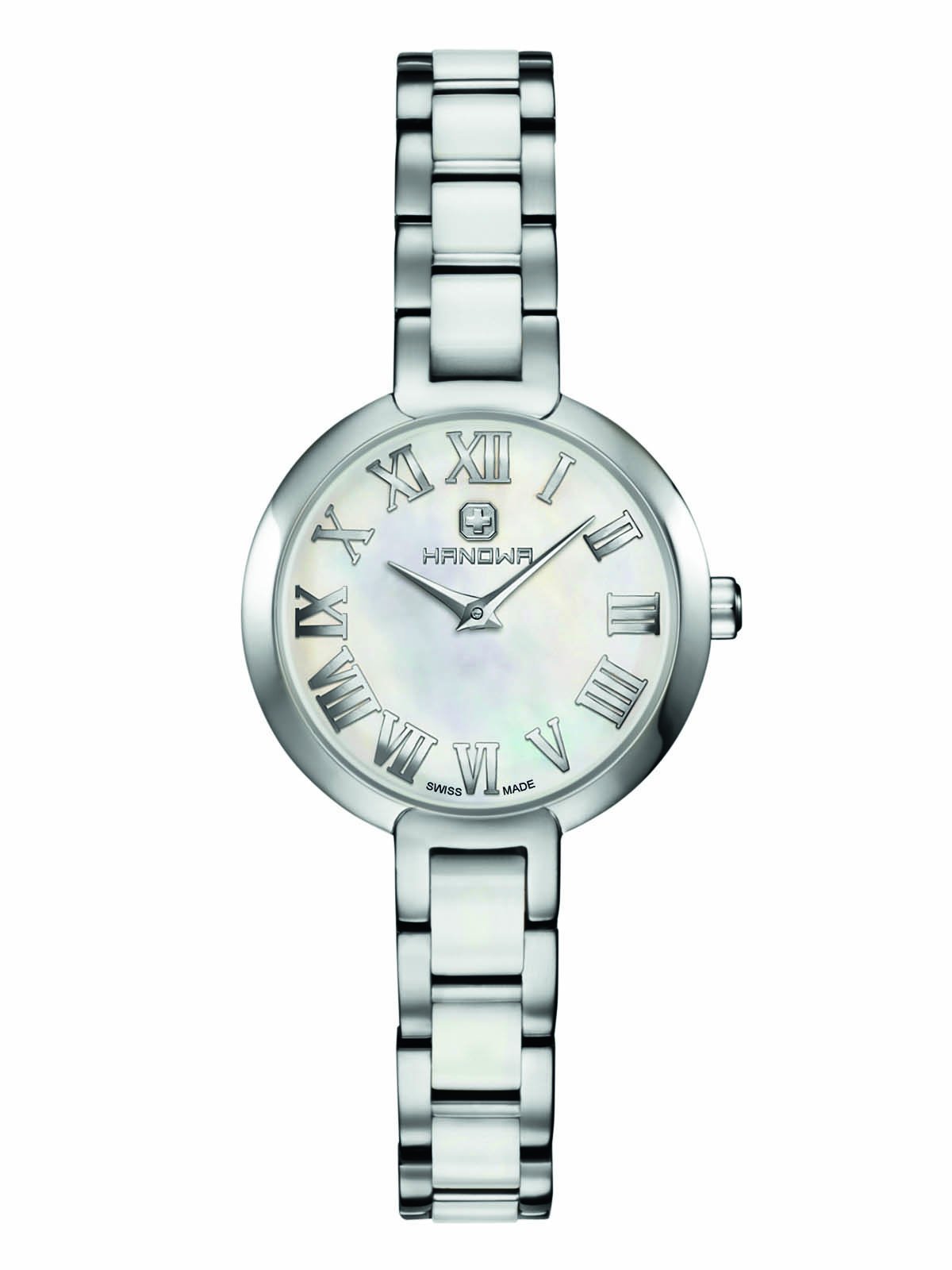 Жіночий годинник Hanowa Swiss Made Сталь Кераміка 16-7057.04.001, Браслет, фото №1