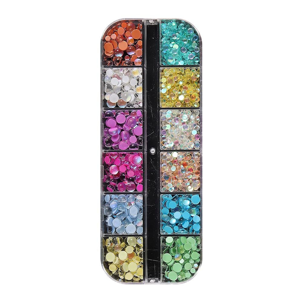 Стрази для нігтів Русалка Кольорові Бульбашкові, фото №1