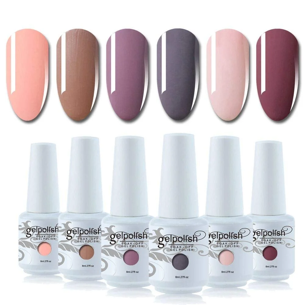 Гель-лак Vishine UV LED Multi-Coloured Removable Gel Nail Polish Set, 6 x 8 мл, фото №1